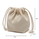 厚い生地のドローストリングのギフトは注文のロゴの重い綿のキャンバスのドローストリングの袋ベルト袋の宝石類袋を袋に入れる