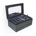 SGSは引出しの現代的な設計の革旅行宝石箱を個人化した