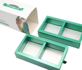OEM ODMの茶紙箱カード ペーパー折りたたみのギフト用の箱の熱い押す技術