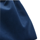 10x15cmの生地のドローストリングのギフト袋のリボンのモチーフの濃紺のビロードのギフトの袋