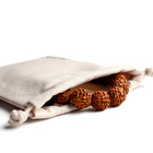 注文の性質によってカスタマイズされるサイズの環境に優しい綿のキャンバスのドローストリングの袋袋の生地のドローストリングのギフト袋