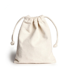 注文の性質によってカスタマイズされるサイズの環境に優しい綿のキャンバスのドローストリングの袋袋の生地のドローストリングのギフト袋