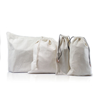 ドローストリングの綿の再使用可能な農産物が付いているEco洗濯できる友好的な袋はゼロ無駄、キャンバスの生地のドローストリングのギフト袋を袋に入れる